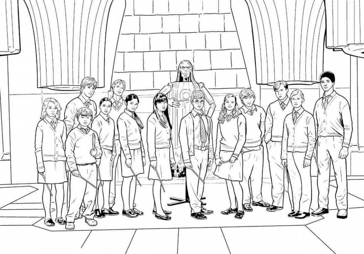 Photo Coloring elegant goblet of fire