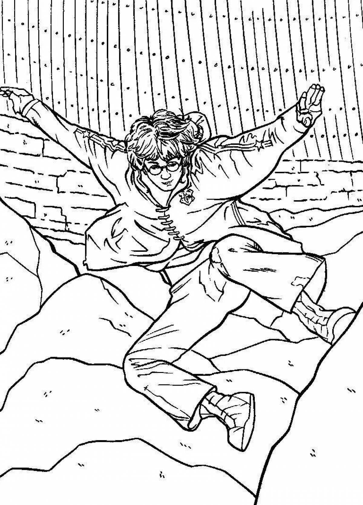 Photo Coloring dazzling goblet of fire