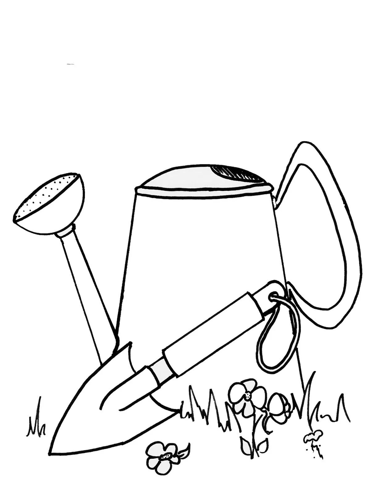 Раскраска Садовый инвентарь #7