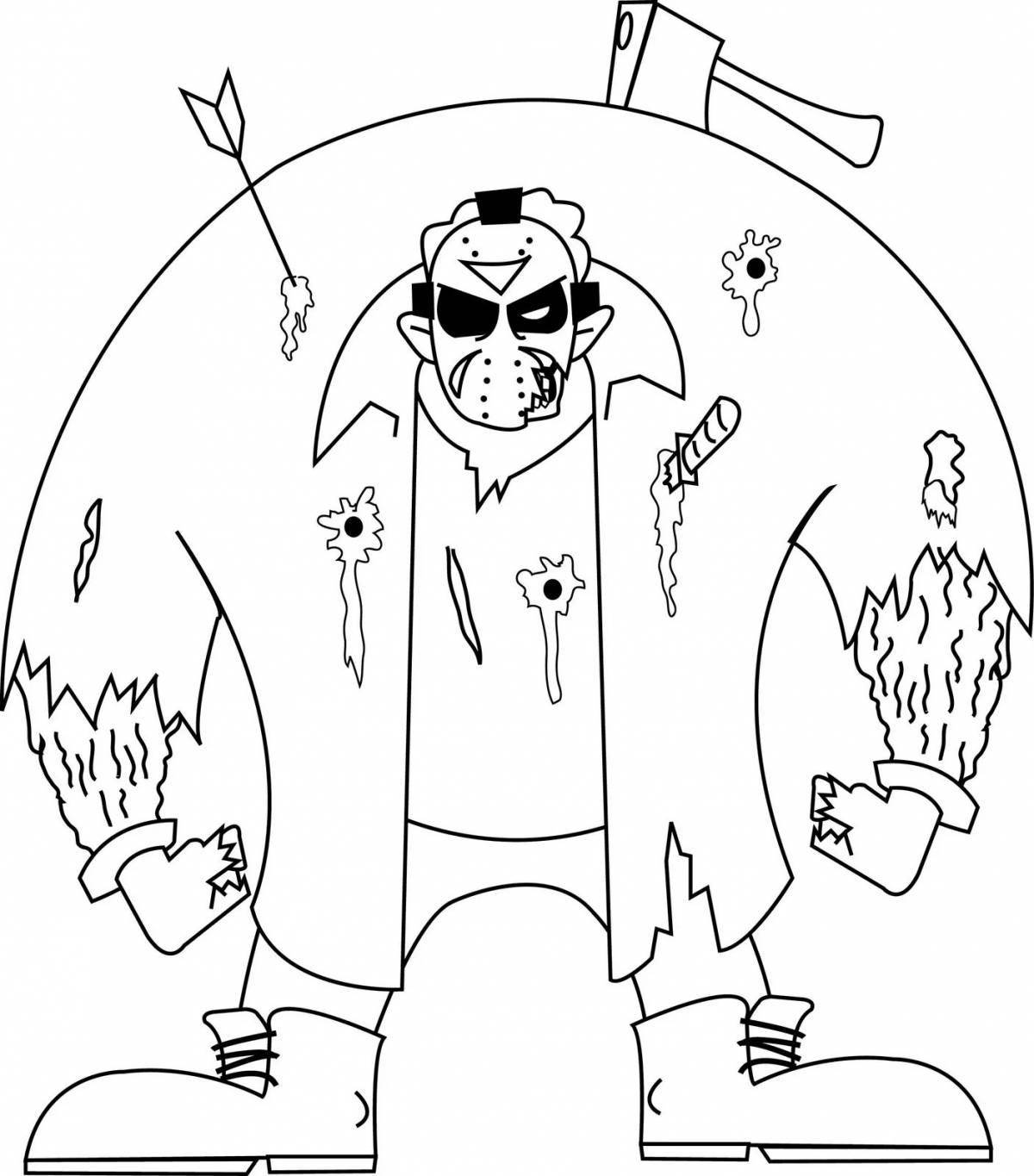 Раскраска Красочная страница раскраски бабушки