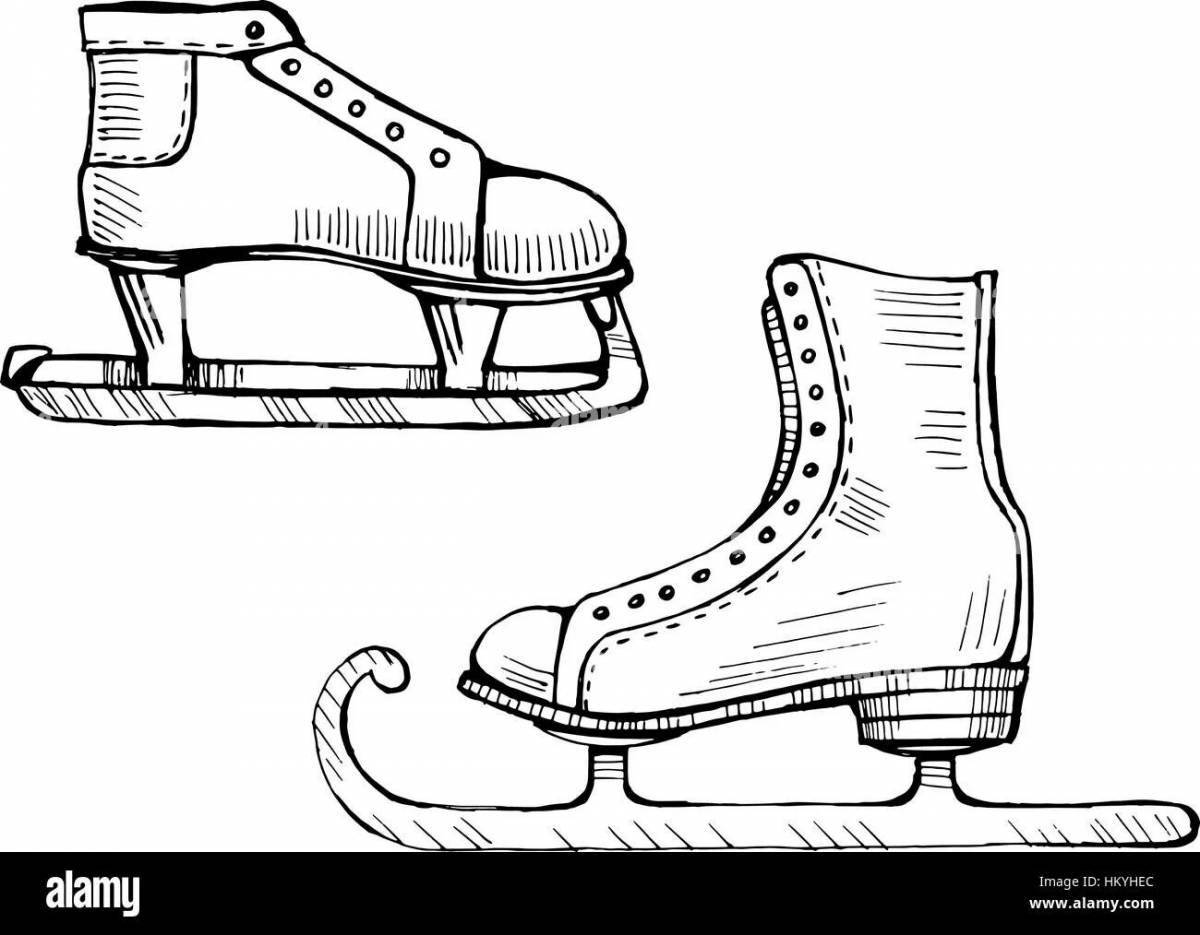 Photo Coloring page adorable skateboard