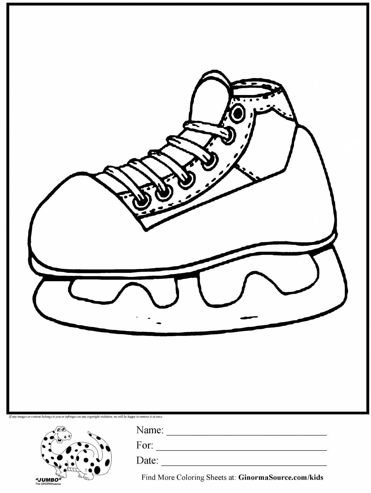 Coloring witty skate