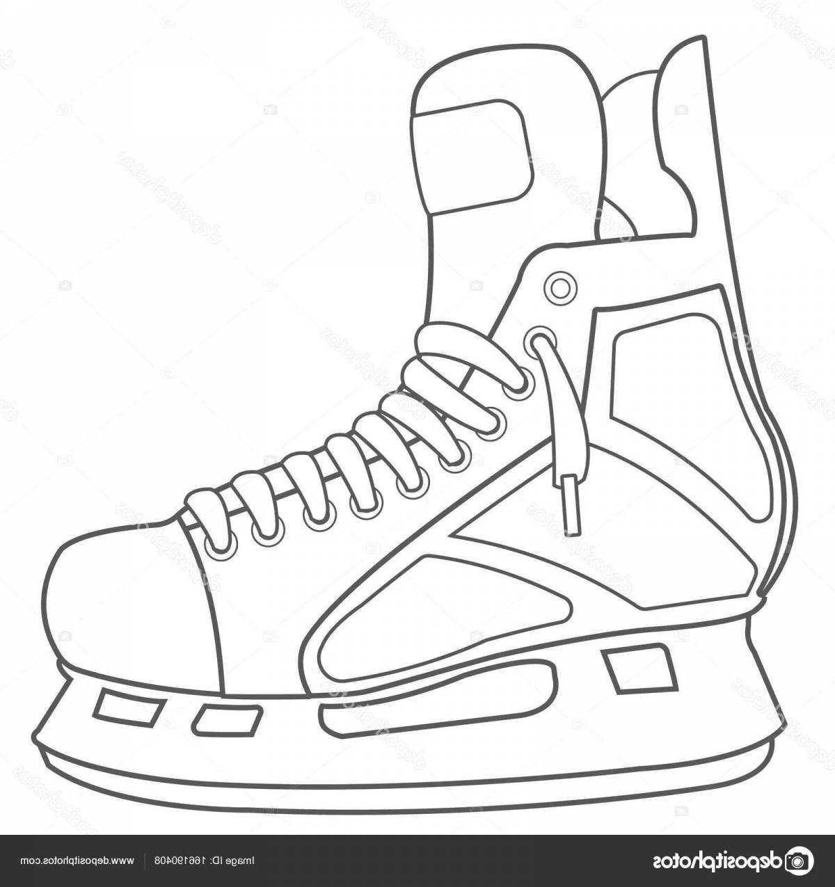 Coloring page friendly skate
