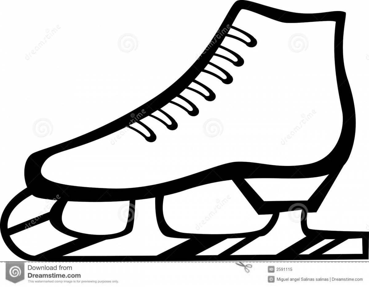 Animated skate coloring page