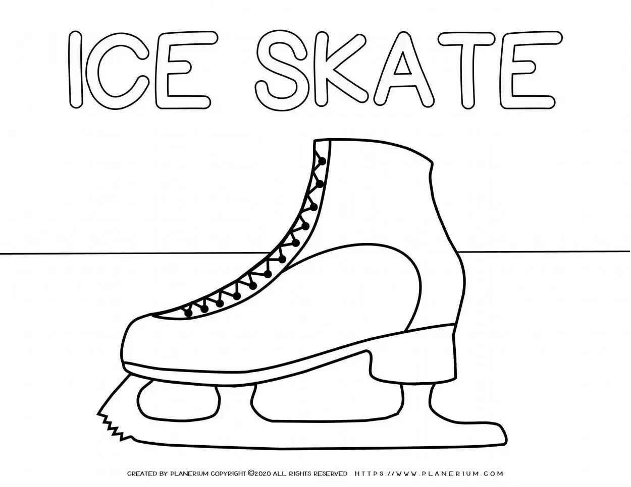 Holiday Skate coloring page