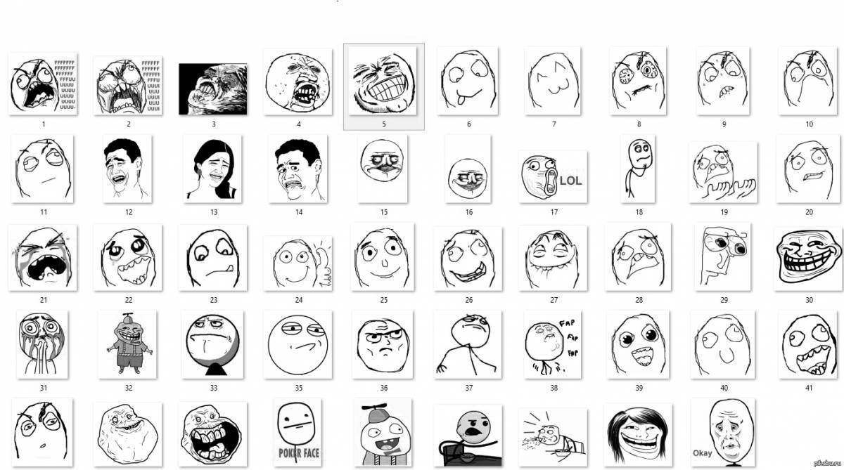 Great meme coloring pages 2022