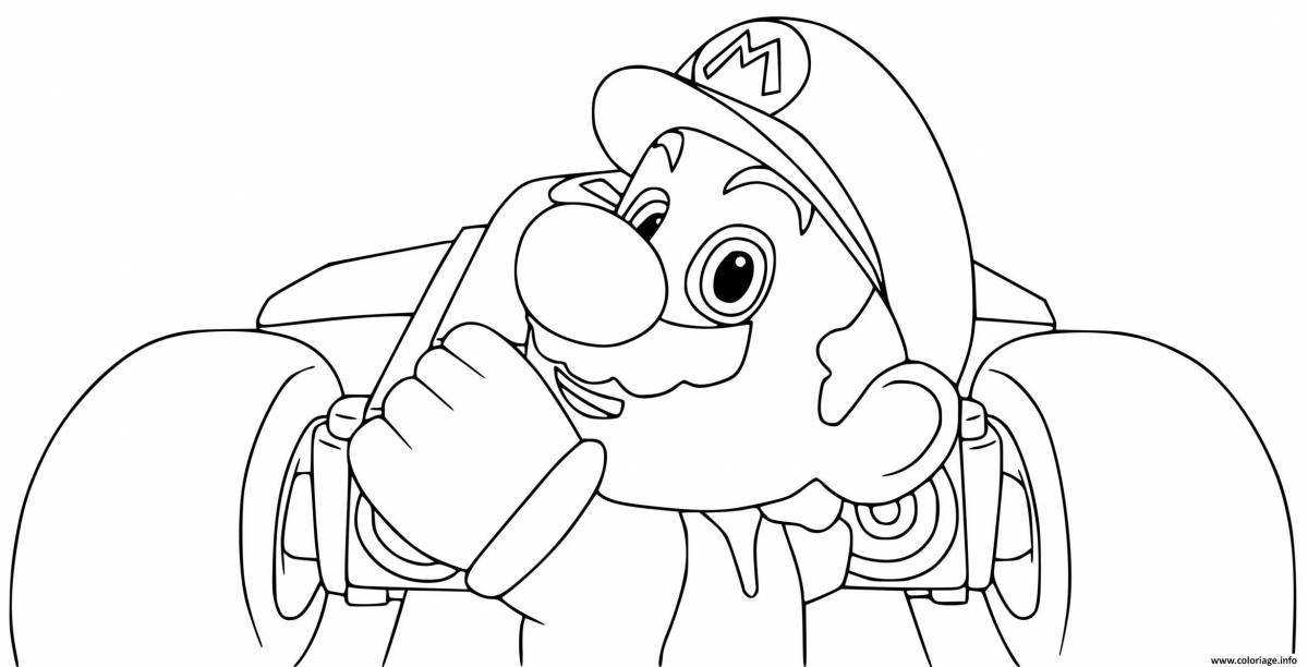 Jolly mario odyssey coloring book