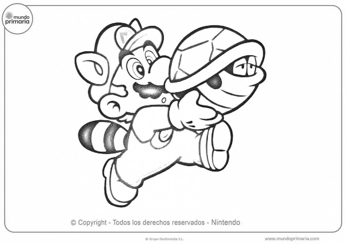 Mario odyssey playful coloring page