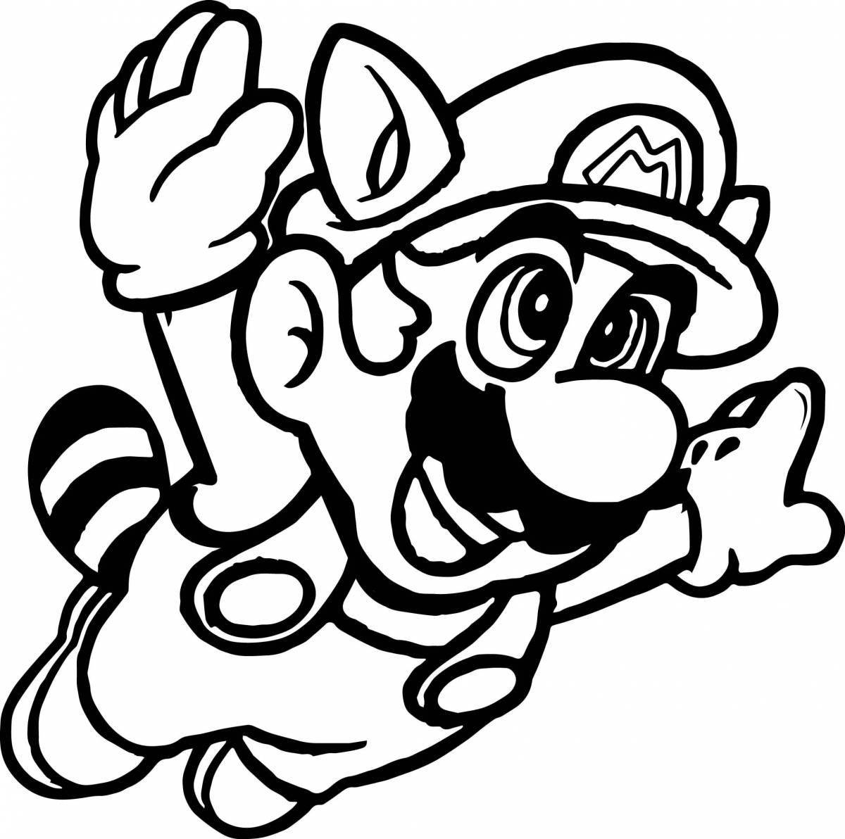 Mario odyssey awesome coloring book