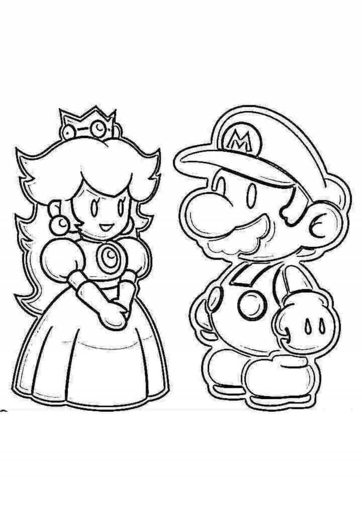 Mario mario odyssey coloring page