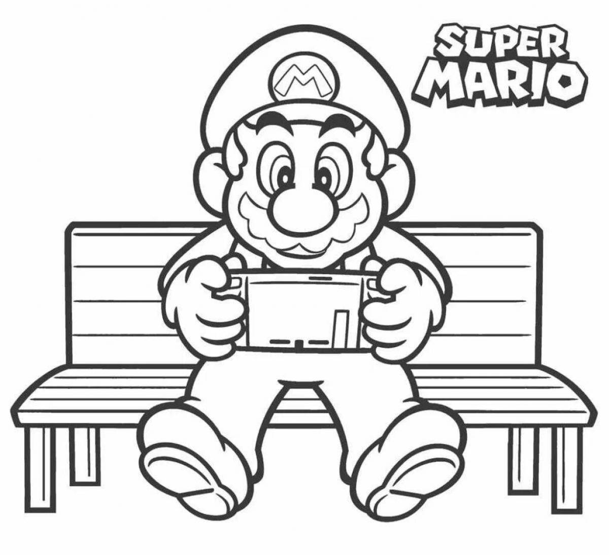 Coloring sweet mario odyssey