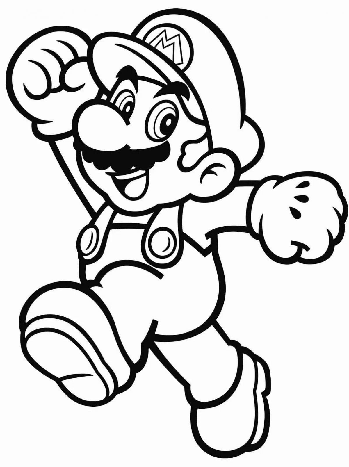 Animated mario odyssey coloring book