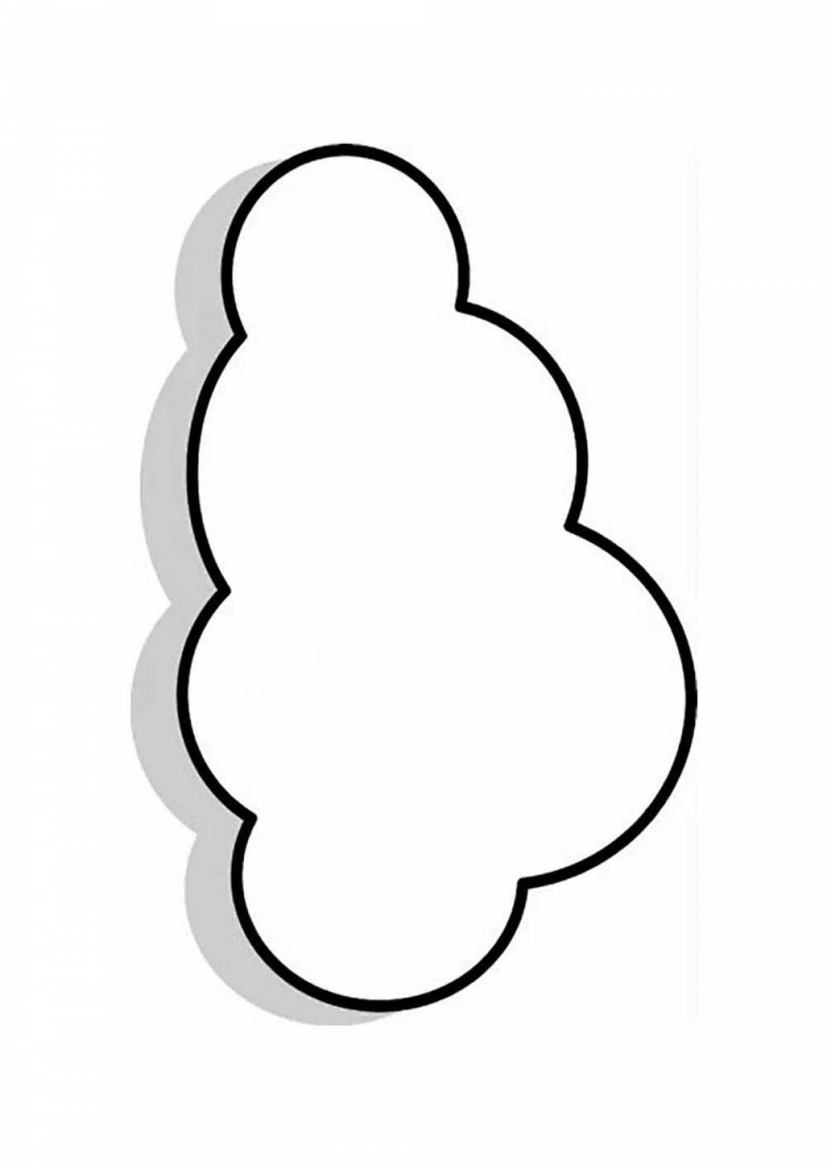 Раскраска Раскраска манящий облачный узор