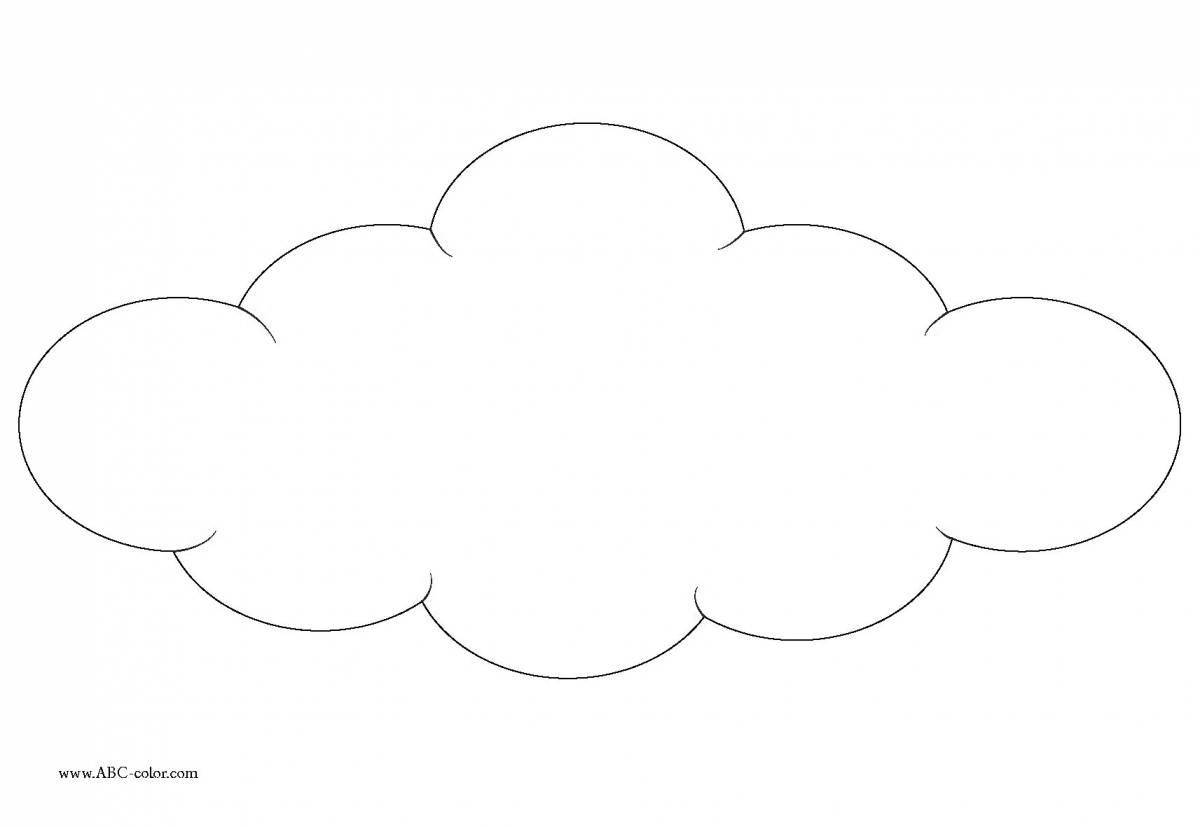 Раскраска Раскраска волнующий облачный узор
