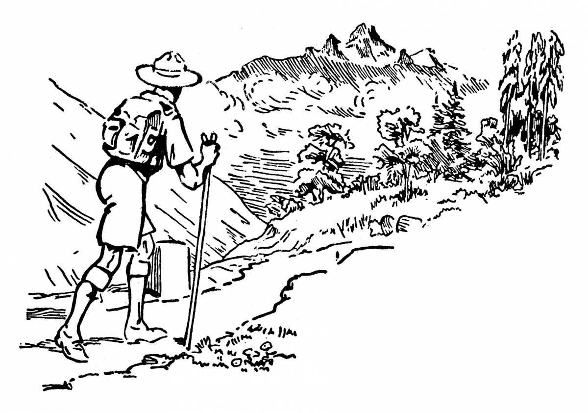 Раскраска Великие путешественники #1