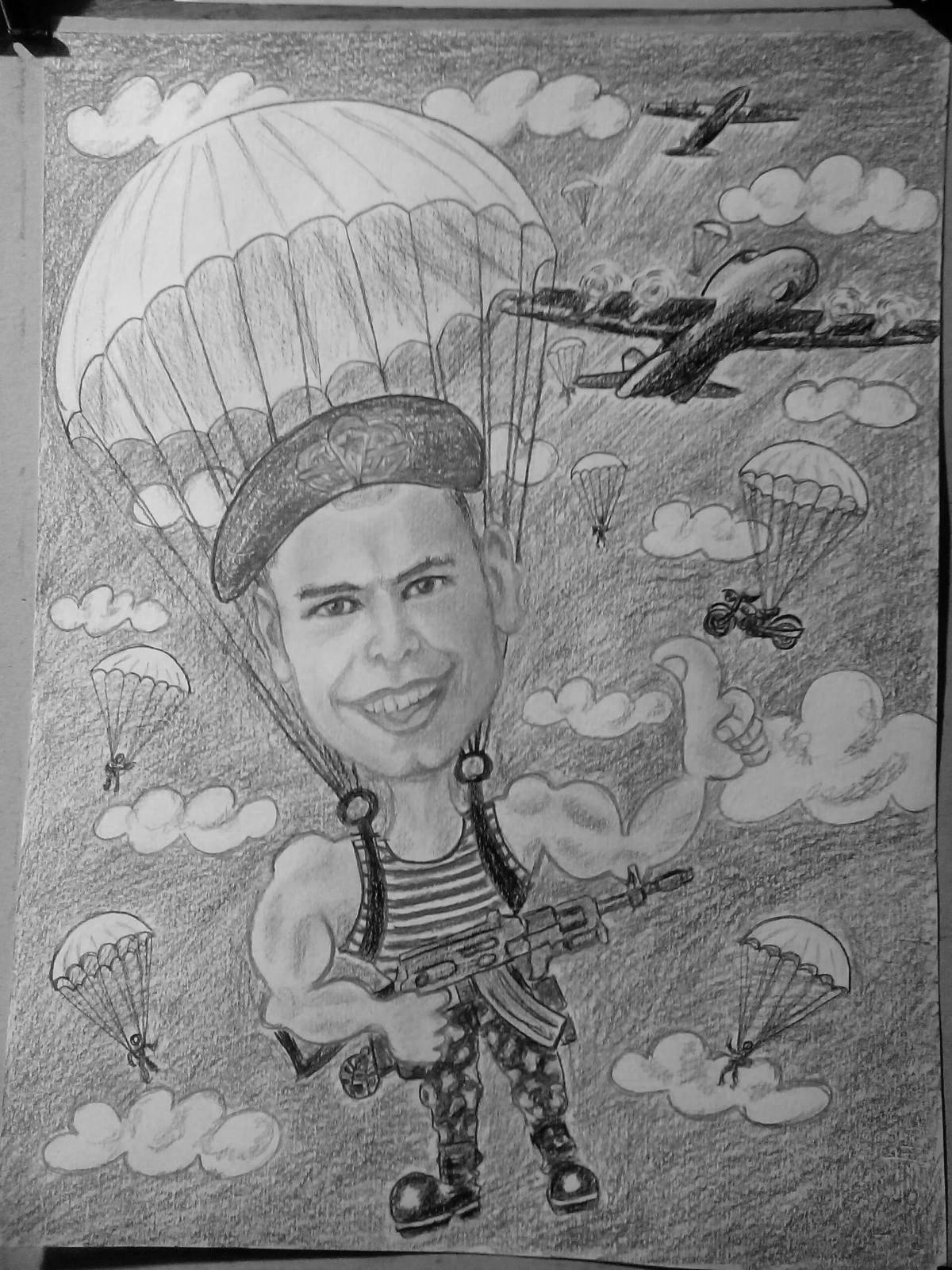 Раскраска Величественные голубые береты