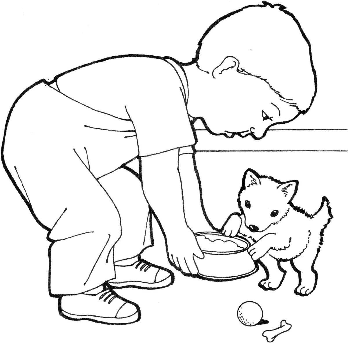 Shine care coloring page