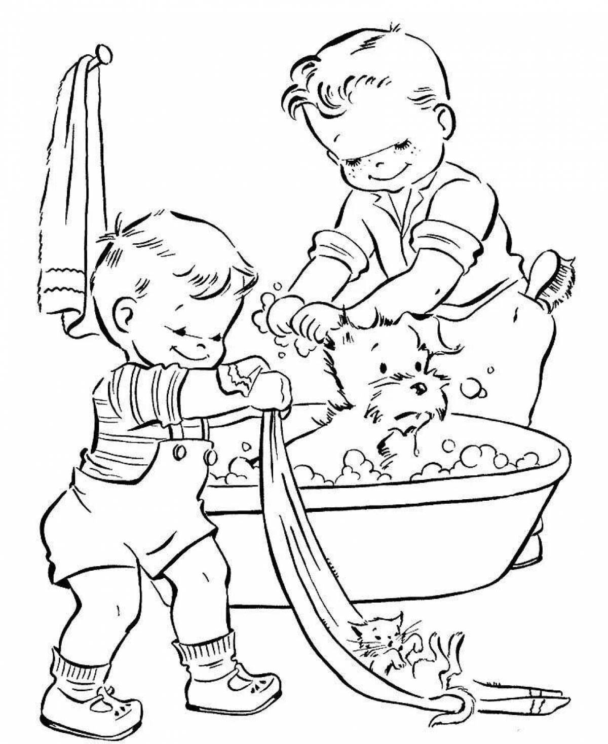 Great care coloring page