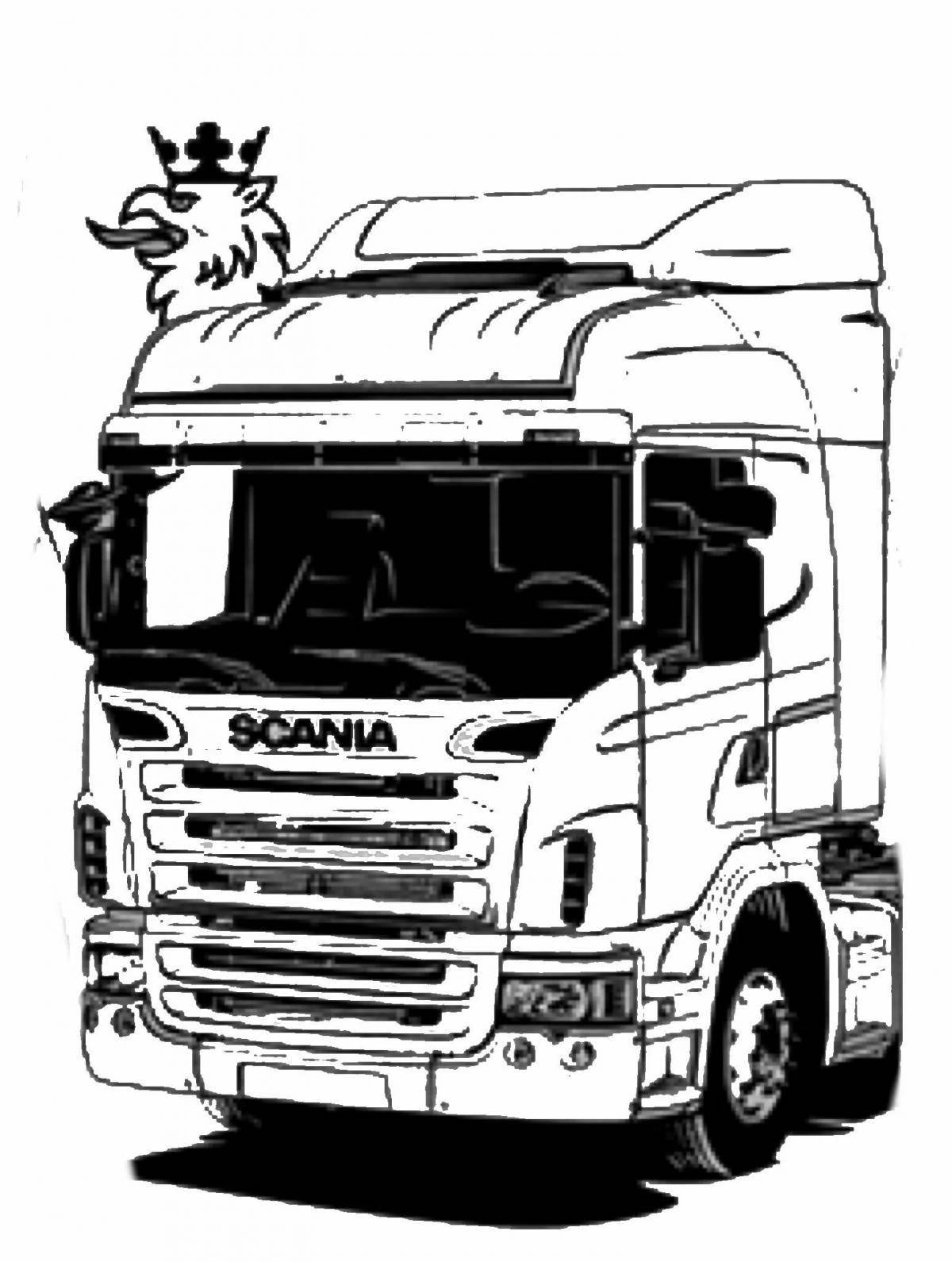 Flashy Truckers 2 coloring page