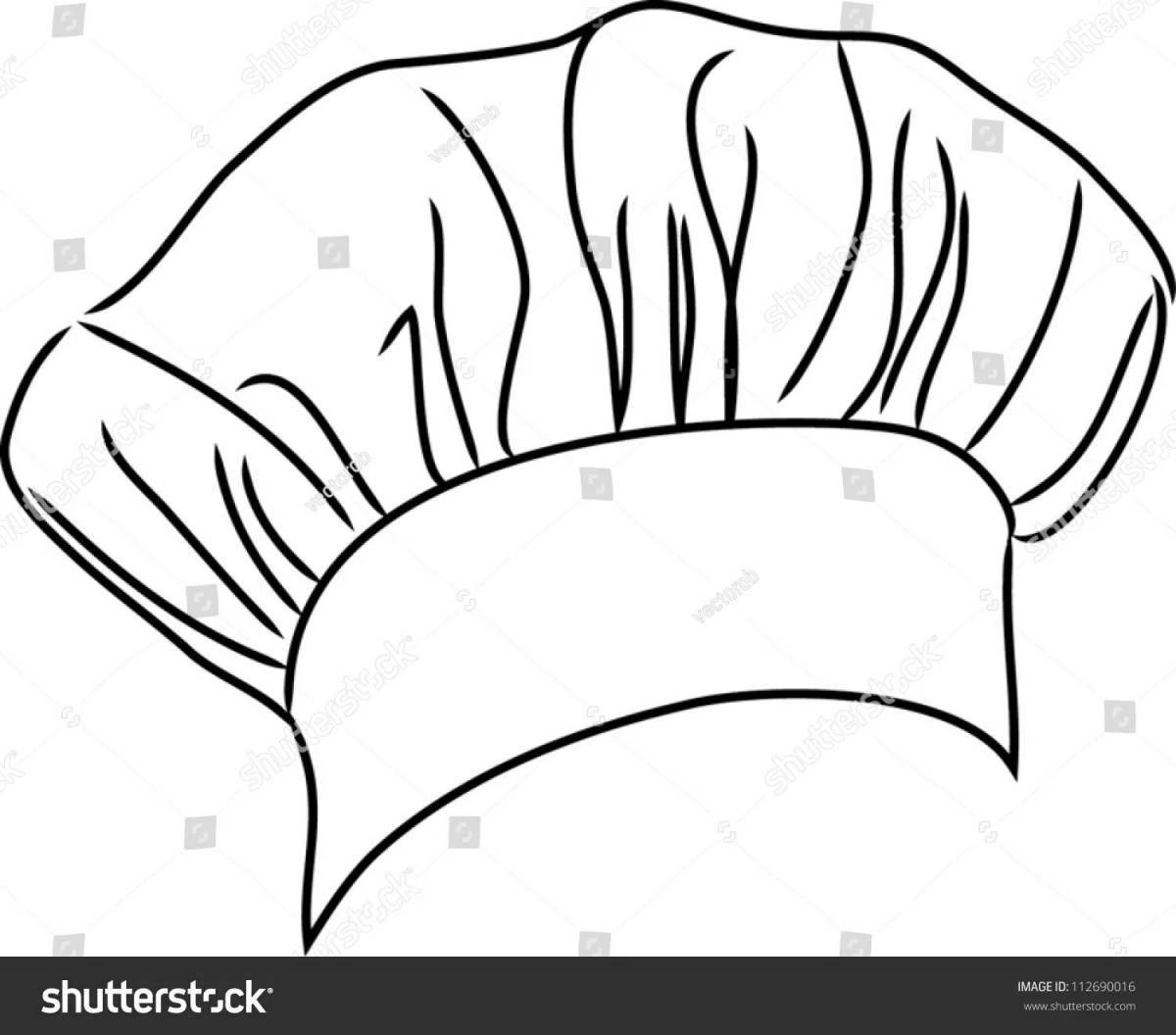 Coloring bright chef's hat