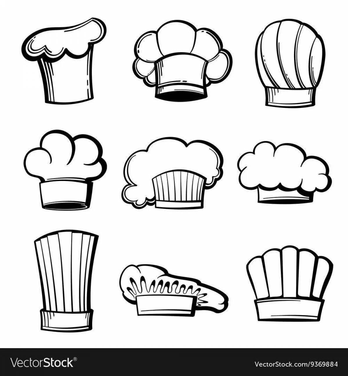 Coloring page amazing chef hat