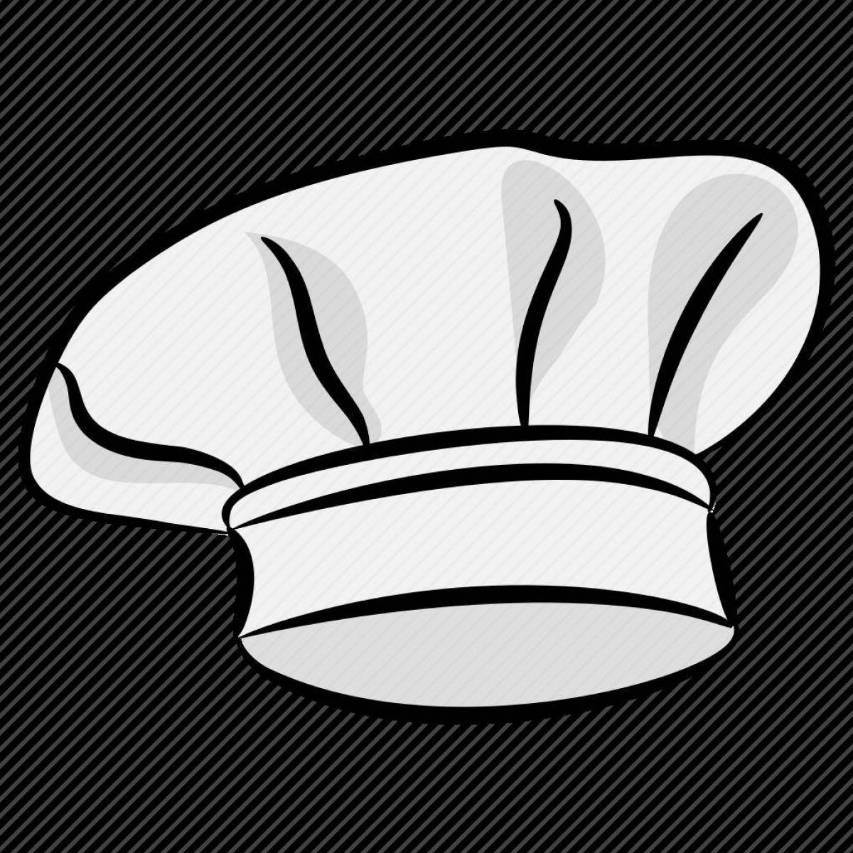 Coloring page dazzling chef's hat