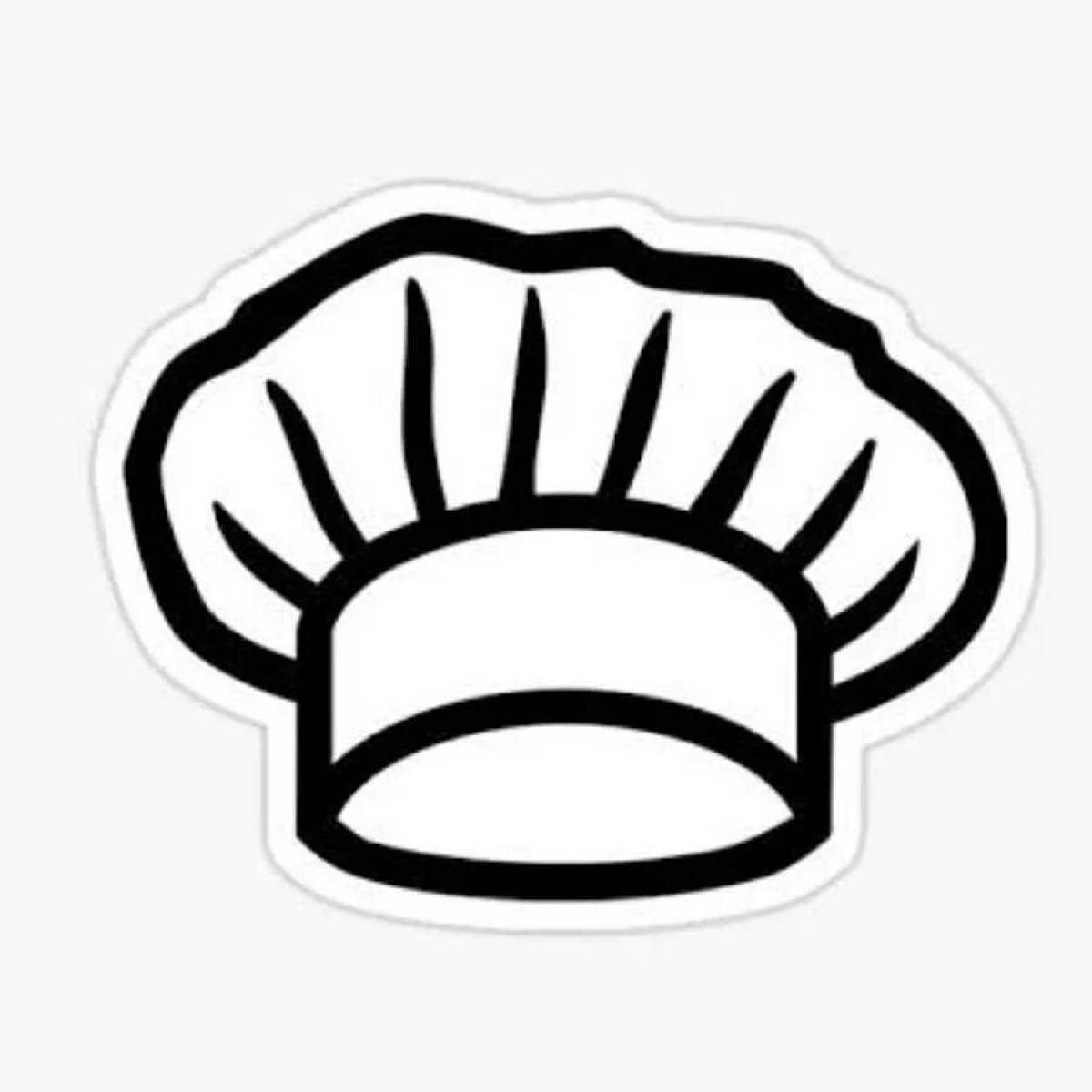 Раскраска Колпак повара #1