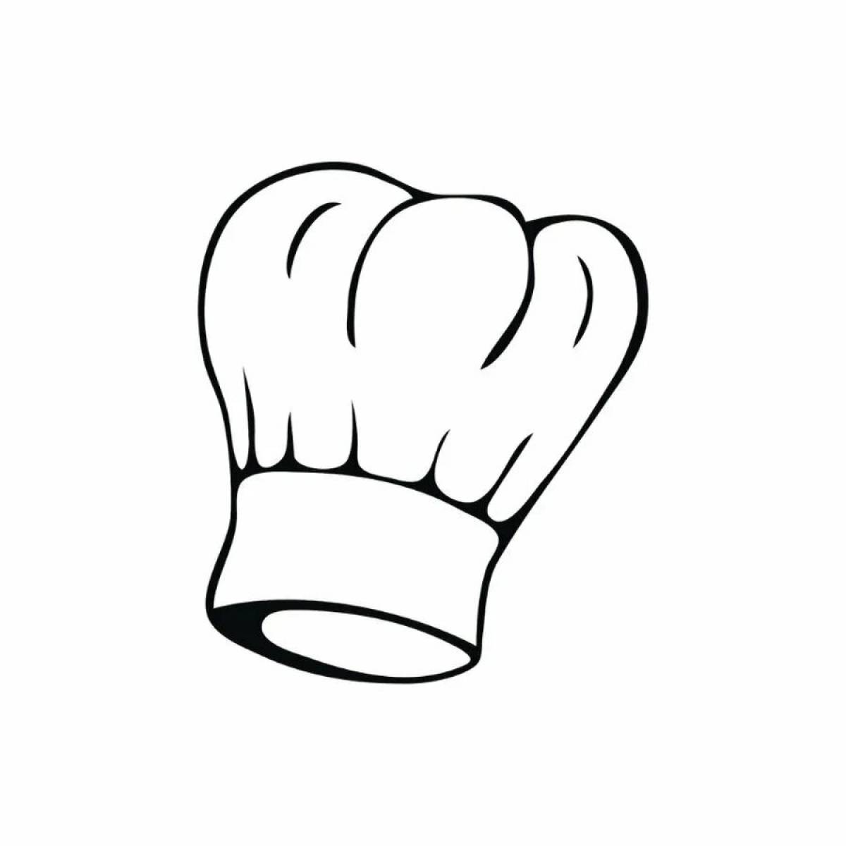 Раскраска Колпак повара #5