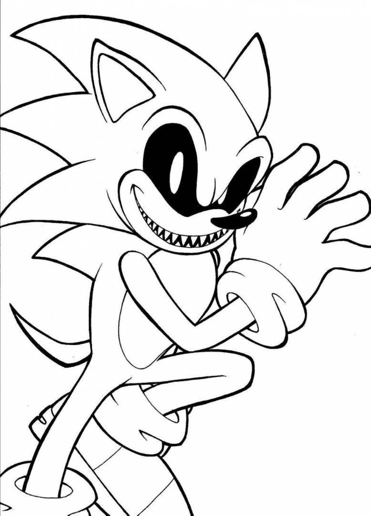 Bright darkspine sonic coloring page
