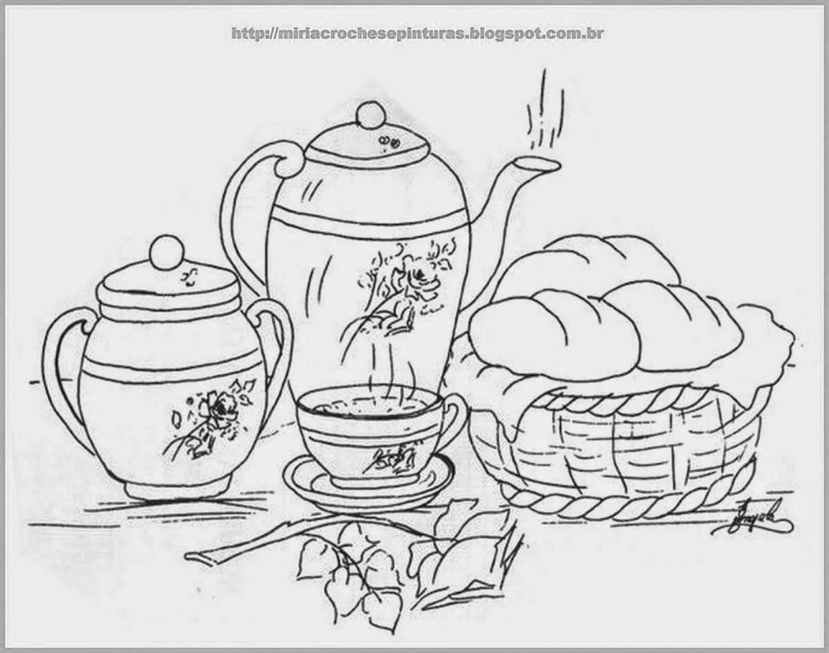 Coloring book fragrant belarusian cuisine