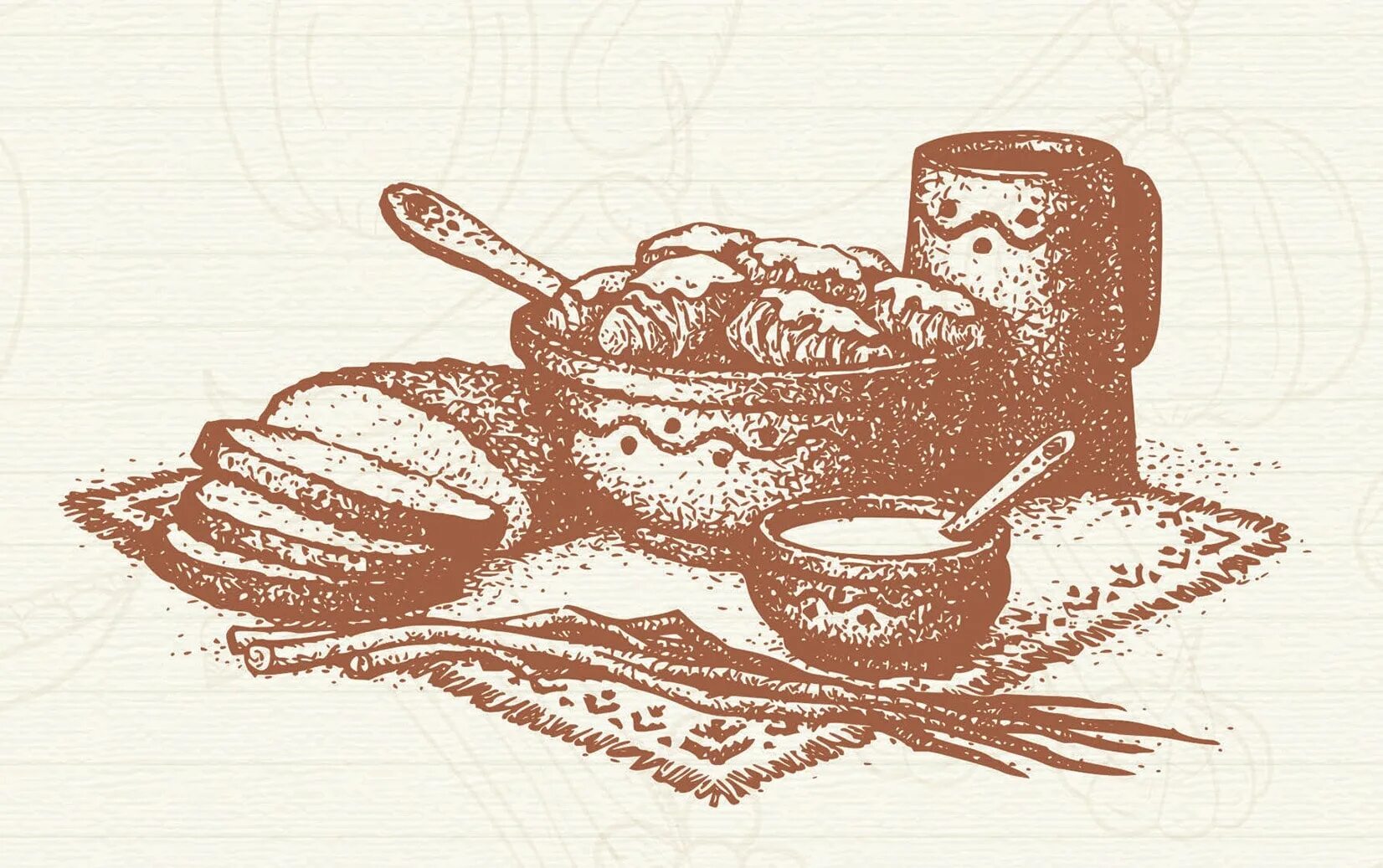 Coloring page nice belarusian cuisine