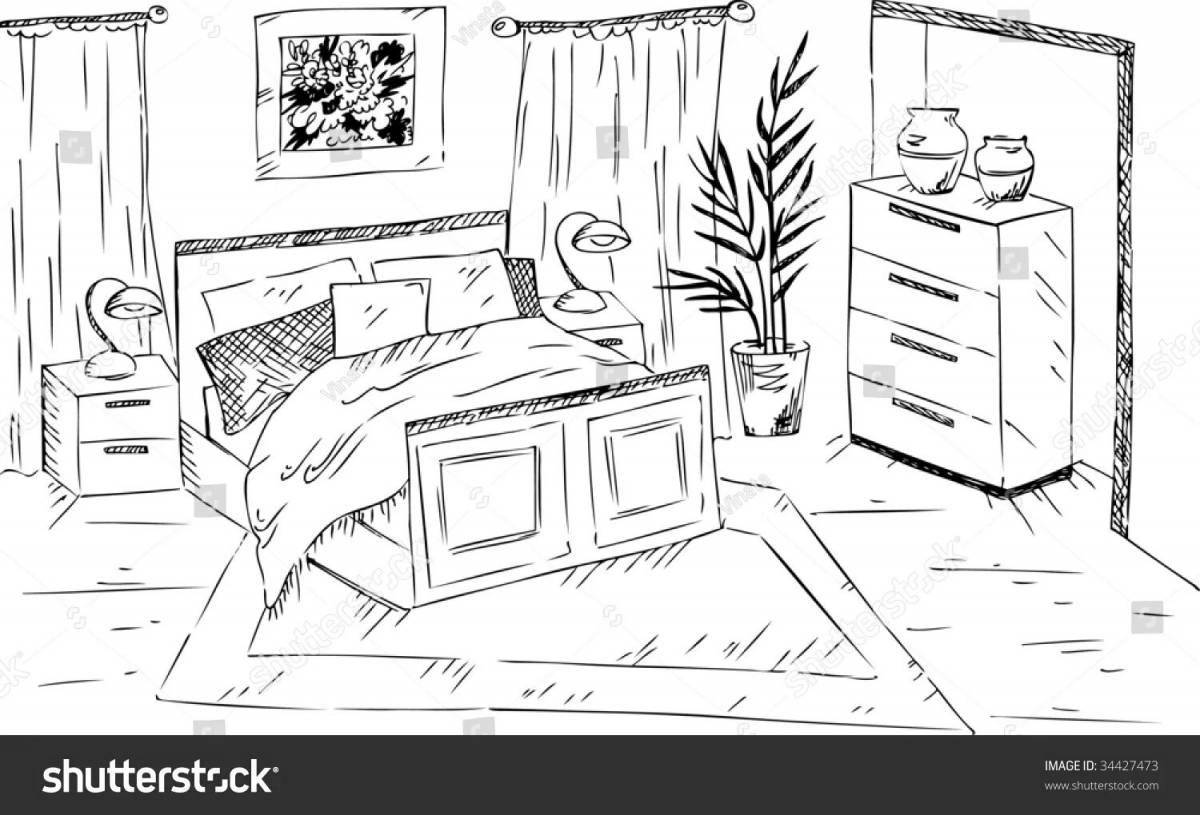 Gorgeous room eater coloring page