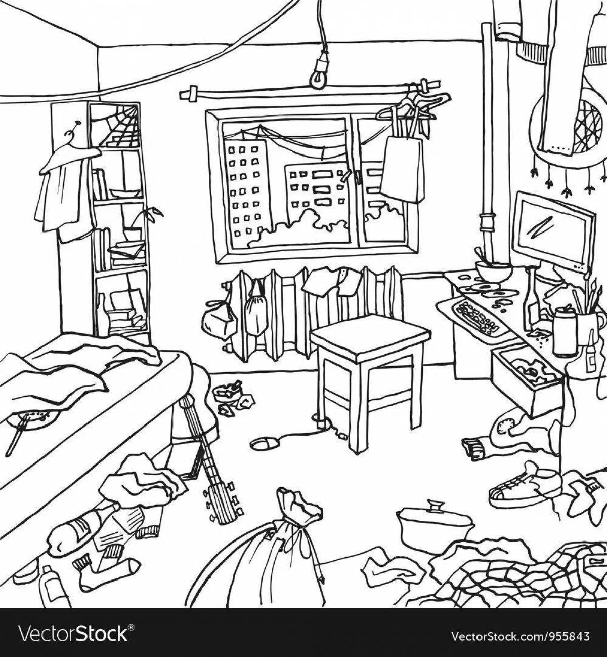Incredible Room Eater coloring page