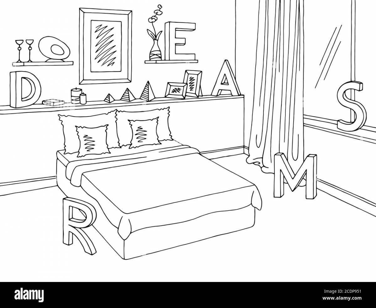 Awesome room eater coloring book