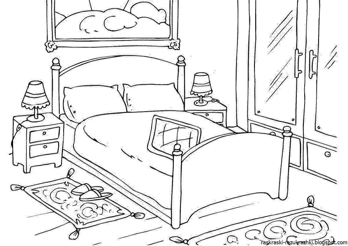 Pretty room eater coloring page