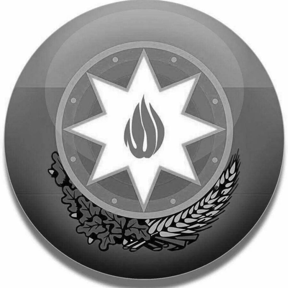 Azerbaijan's ornate coat of arms