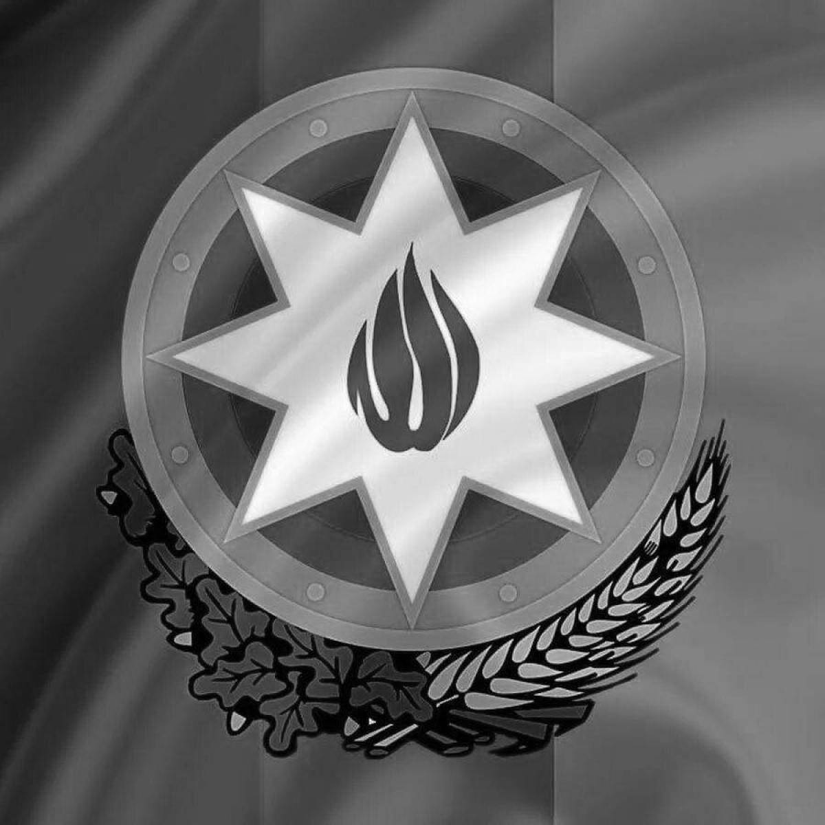 Dazzling coat of arms of azerbaijan