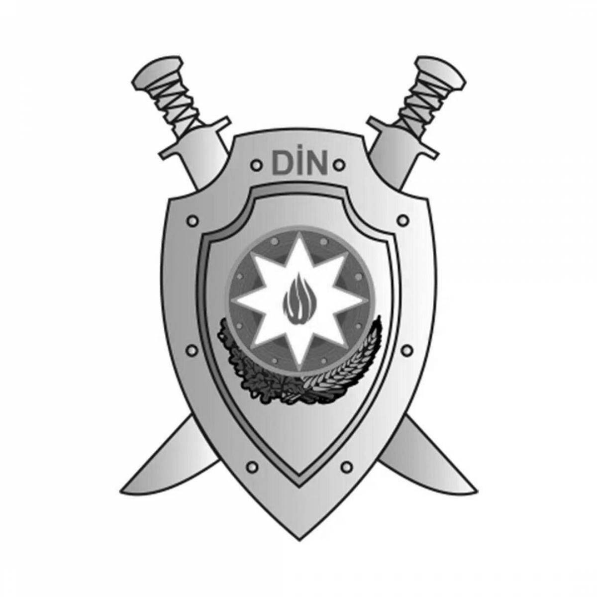 Majestic coat of arms of azerbaijan