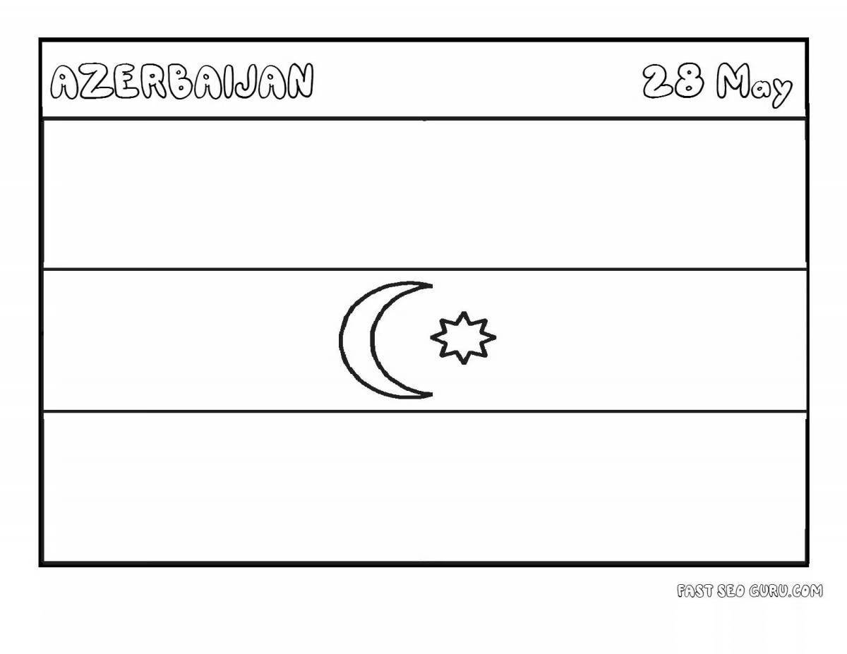 Brilliant coat of arms of azerbaijan