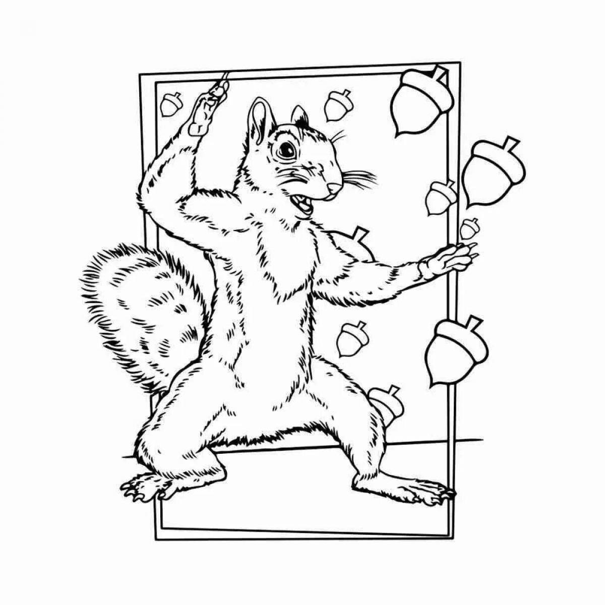 Photo Coloring book funny sandy chicks