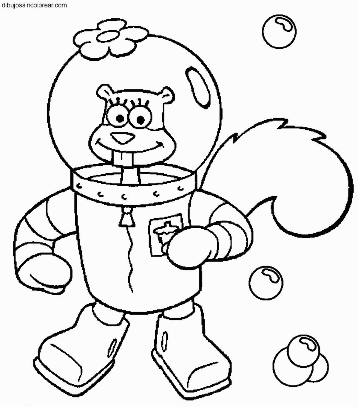 Sandy chicks weird coloring pages