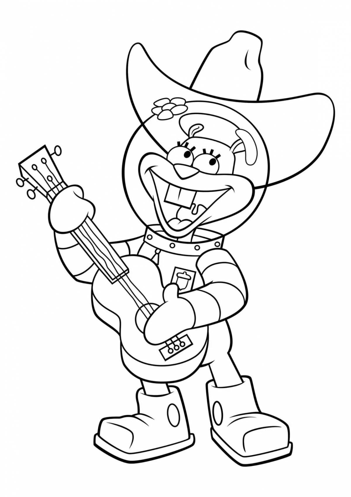 Coloring page witty sandy chicks