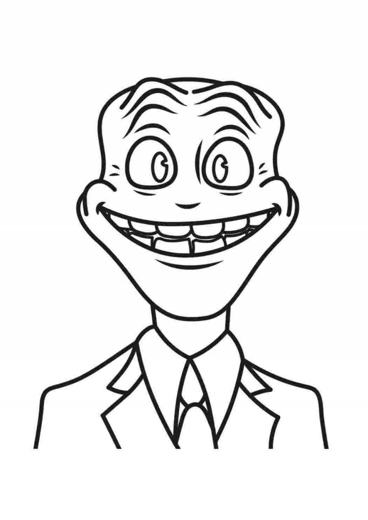 Jolly mr hobbs coloring page