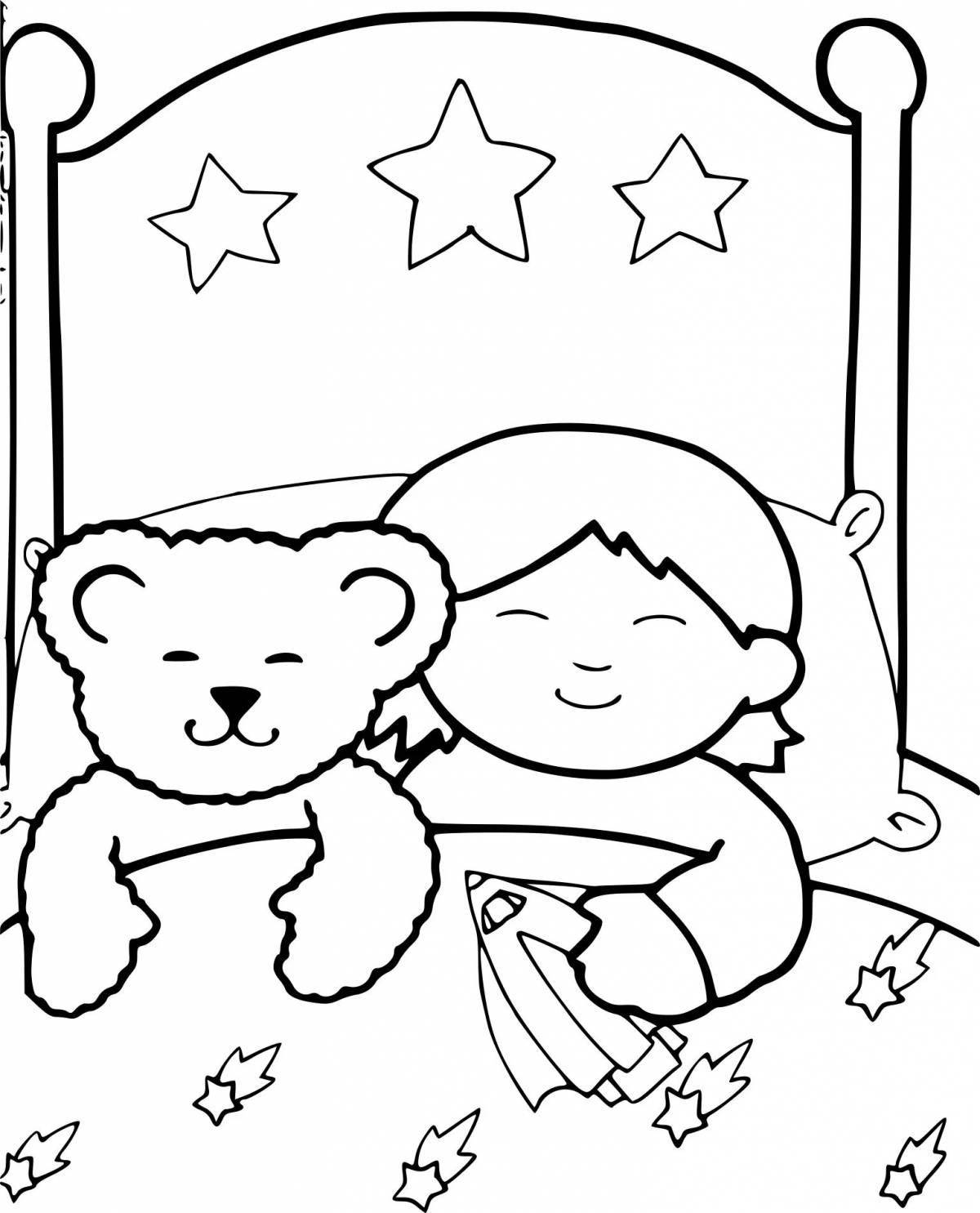 Photo Idyllic children's coloring pages
