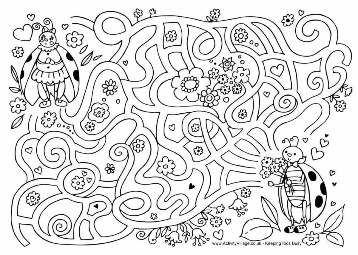 Dynamic RPG coloring page