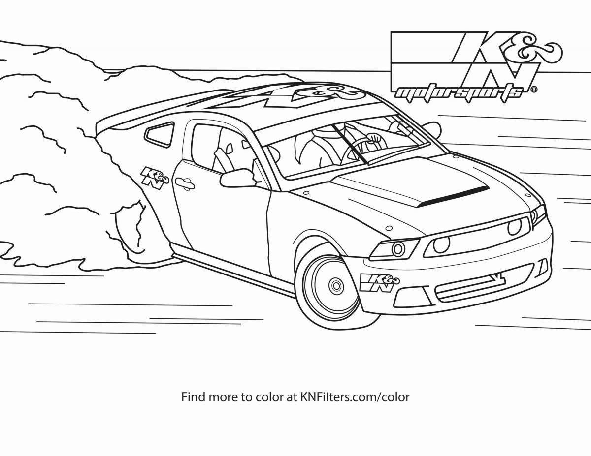 Coloring page amazing parking