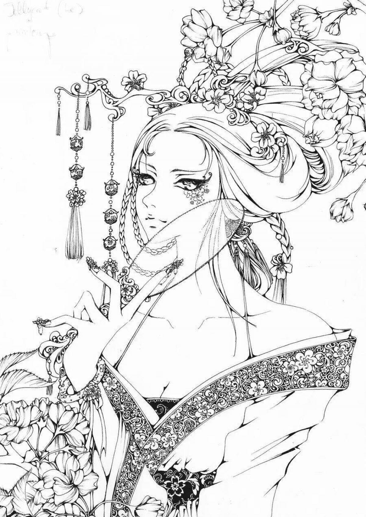 Amazing coloring pages for girls