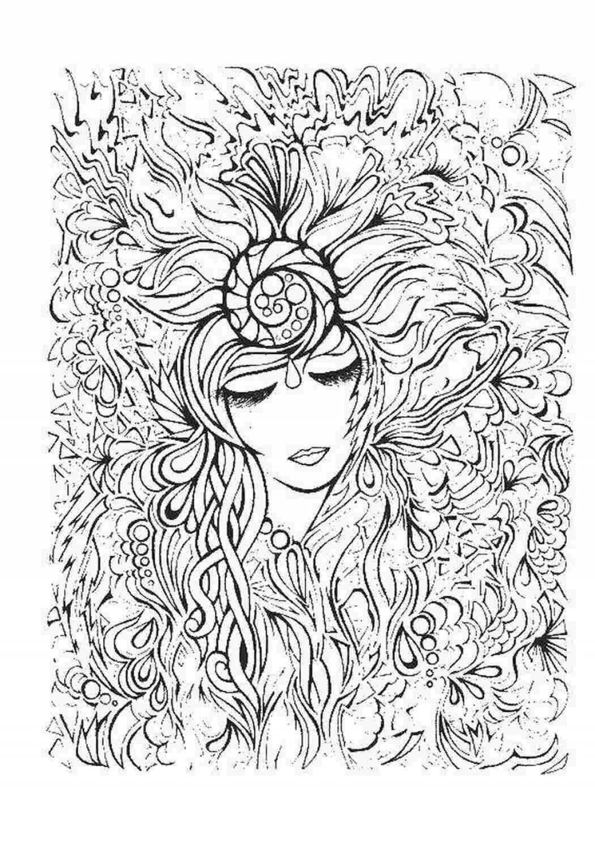 Irresistible coloring pages for girls