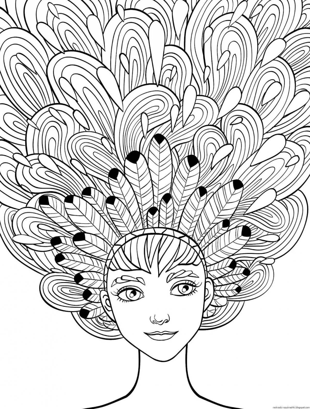 Fascinating coloring pages for girls