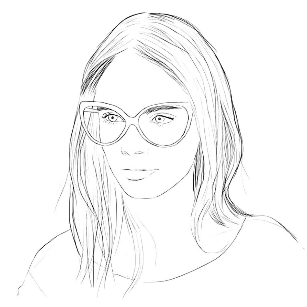 Live coloring portraits of people
